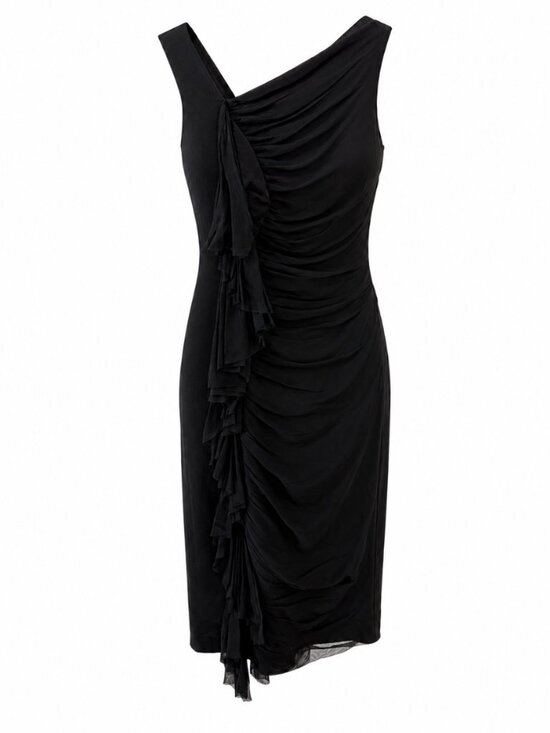 Robert Rodriguez Dresses & Skirts - 💖 2/40 Robert Rodriguez Black One Shoulder Ruched Mesh Dress Size 2